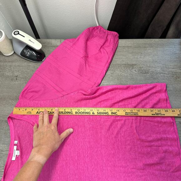 Chico's Linen Balloon Sleeve Pink Blouse 3 XL - Picture 8 of 9